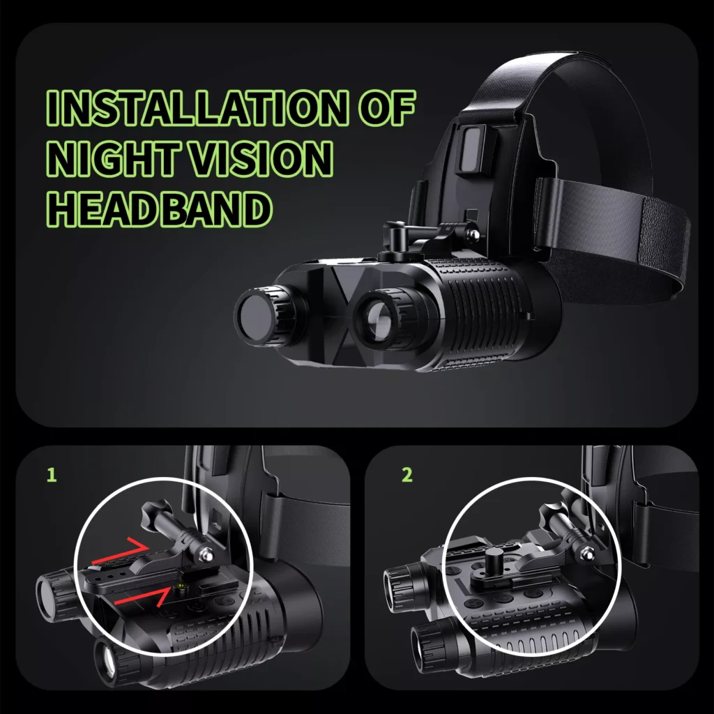 Night Vision Binoculars with Head Mount