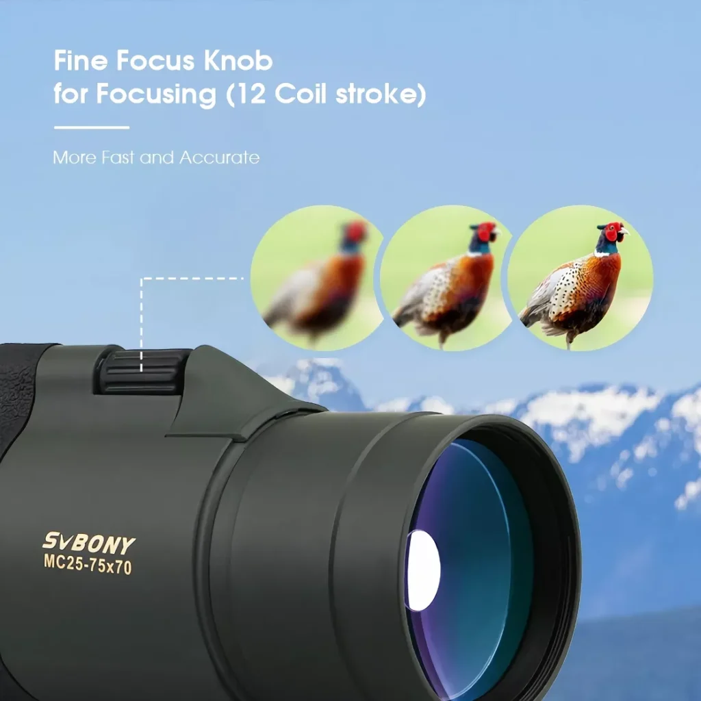 Powerful 25-75×70 Spotting Scope for Birdwatching and Stargazing