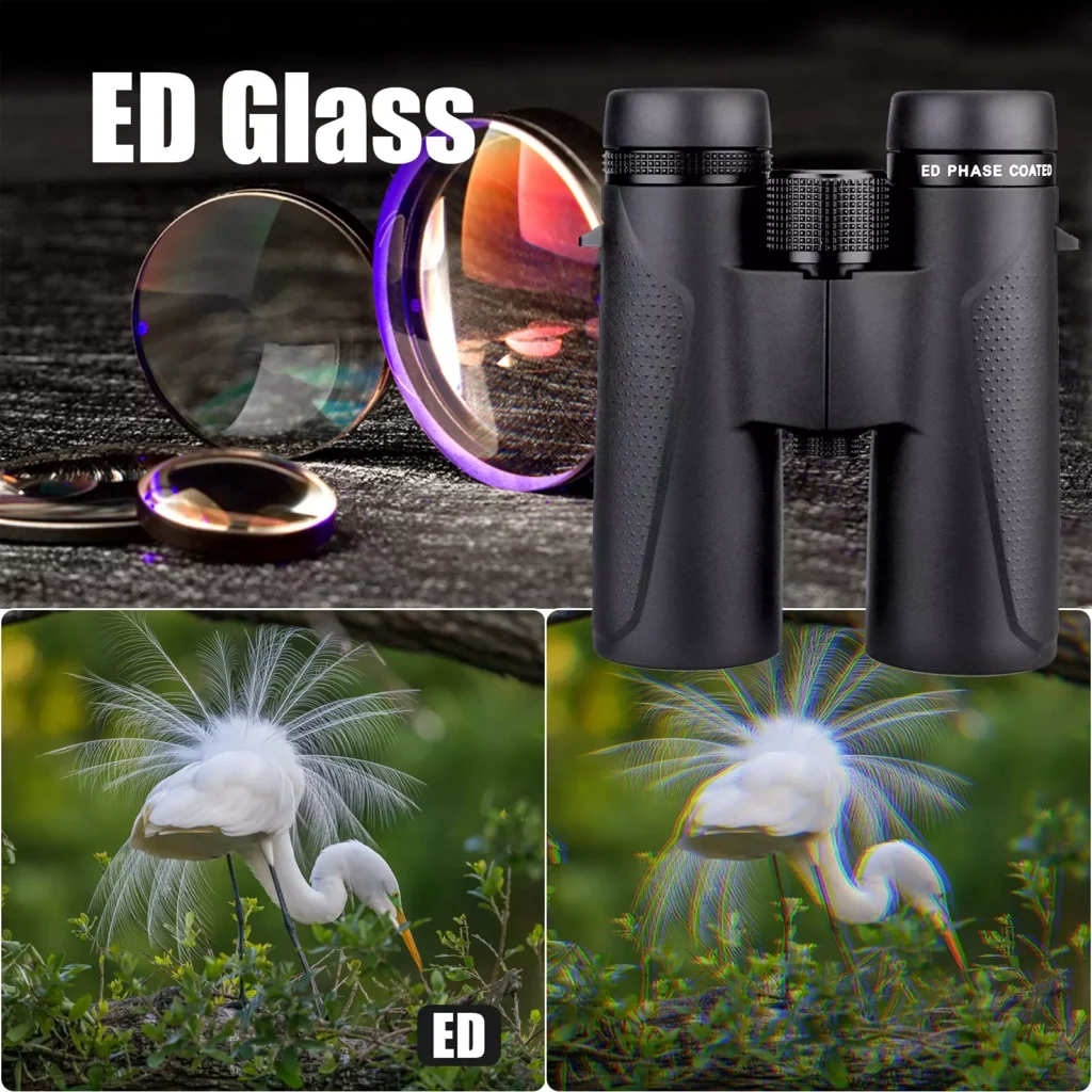 High-Power Waterproof Binoculars with ED Glass