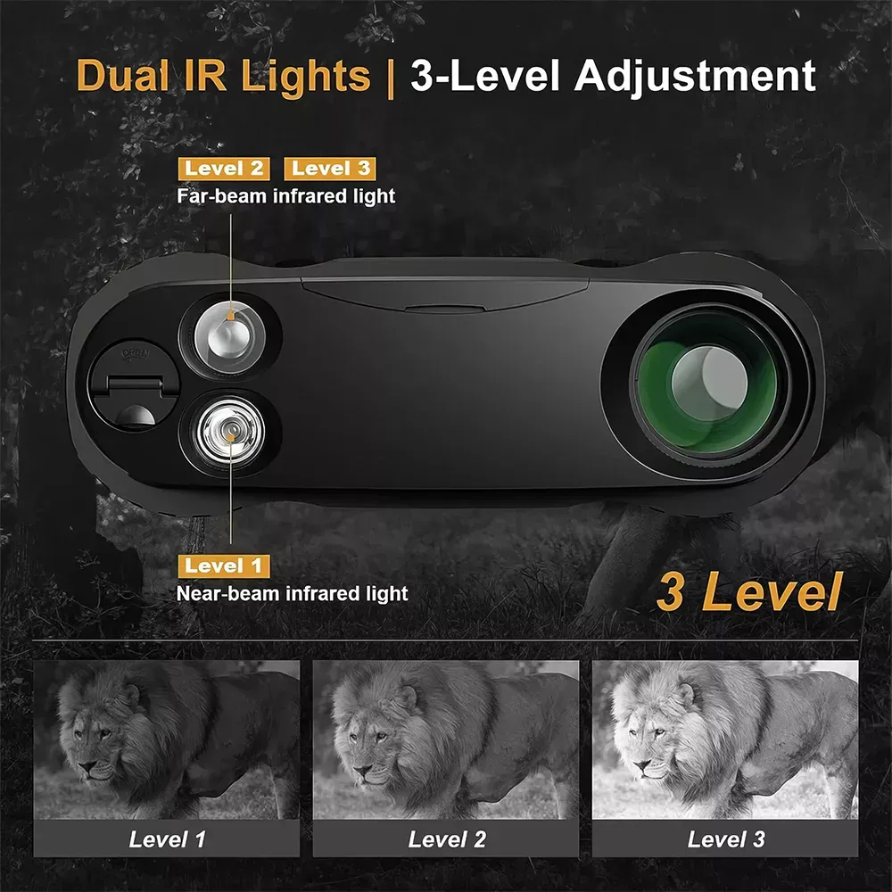 Night Vision Binoculars with Wide Screen Display