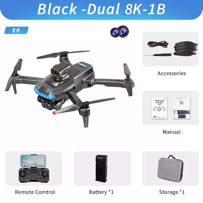 Black Dual 8K (1 Battery)