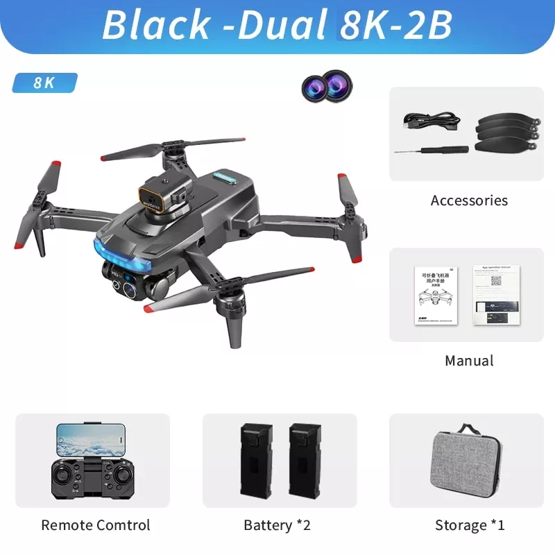 Black Dual 8K (2 Batteries)