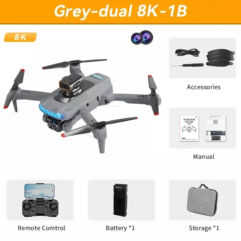 Grey Dual 8K (1 Battery)