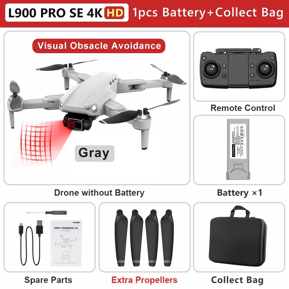 Gray 4K HD with 1 Battery Bag