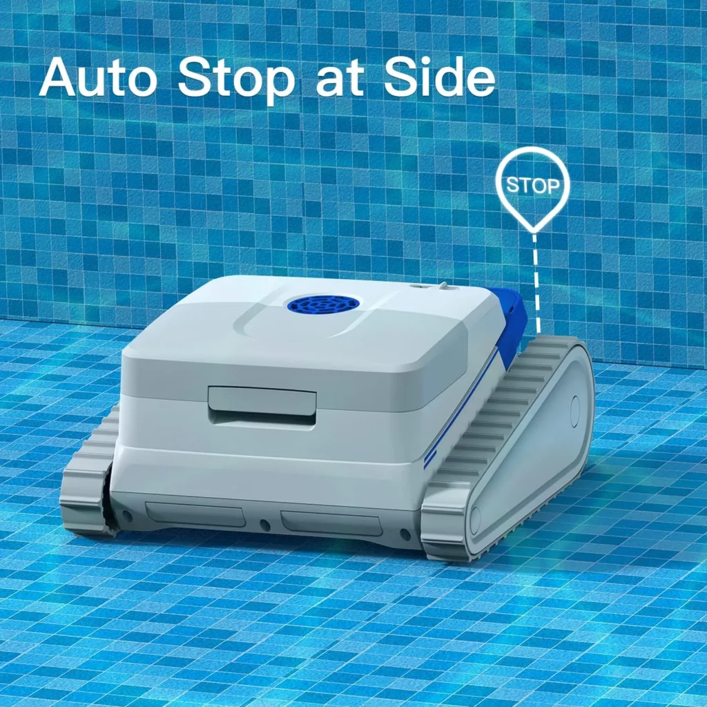 Advanced Cordless Underwater Robot Pool Cleaner with Wall-Climbing Capability