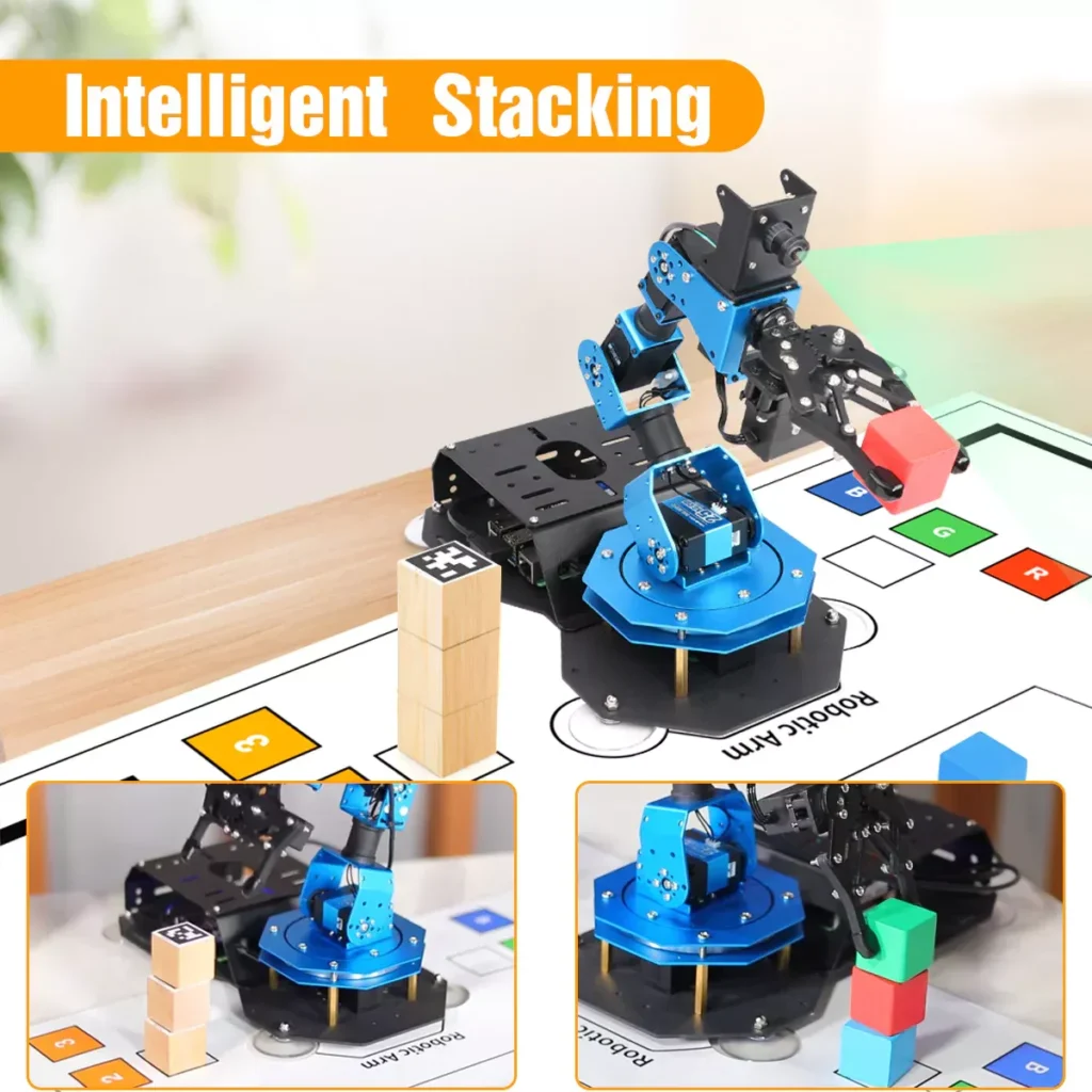 ArmPi FPV AI Vision Robotic Arm Python & ROS Powered