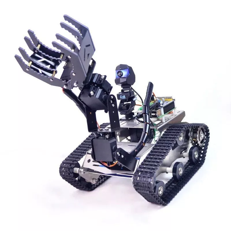Advanced WiFi Controlled Robot Car Kit with 4DOF Arm and HD Camera