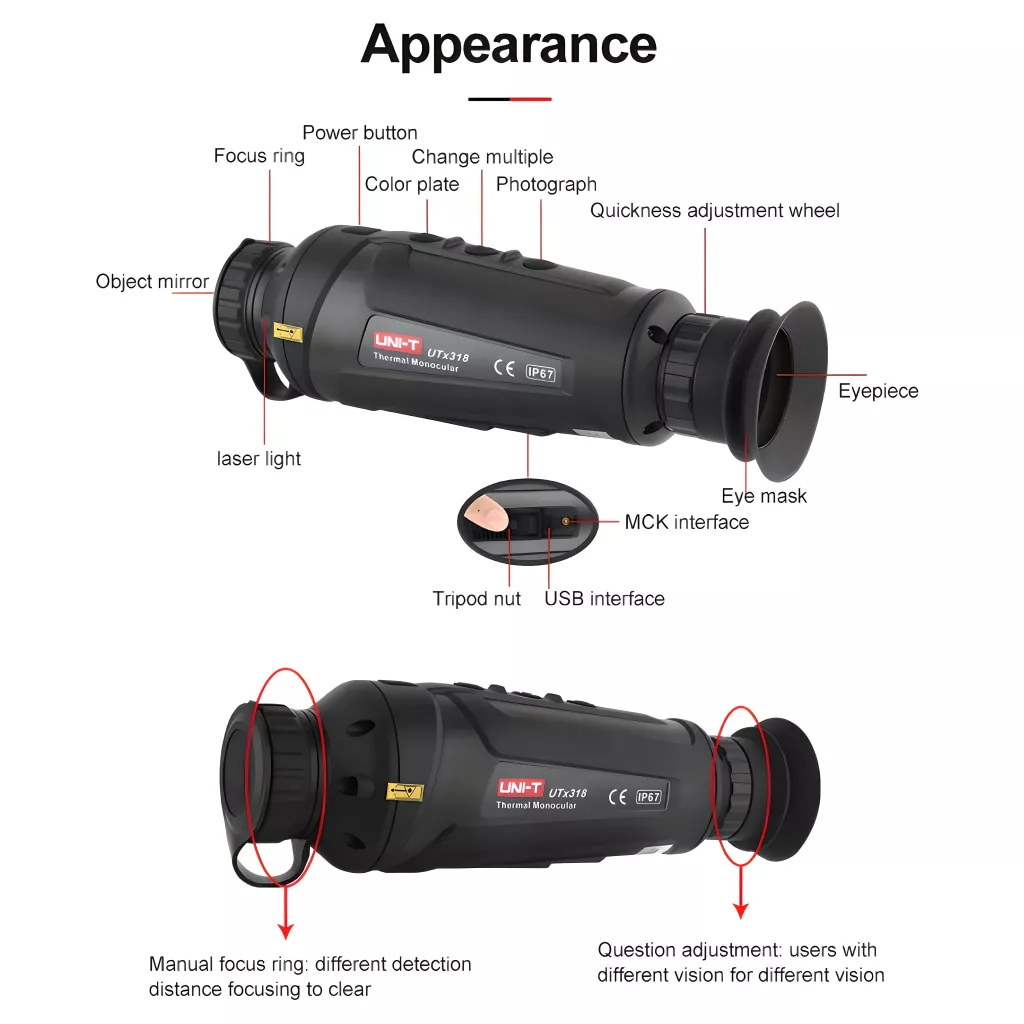 UNI-T UTx318 Thermal Imaging Monocular – Your Ultimate Outdoor Observation Tool